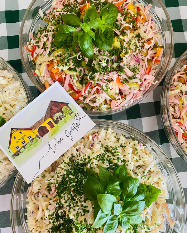 Wurst- und Nudelsalat